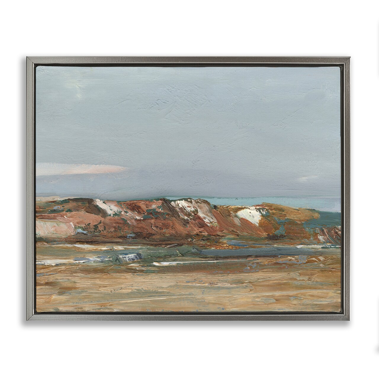 Stupell Industries Neutral Desert Terrain Abstraction Floating Frame By Ethan Harper